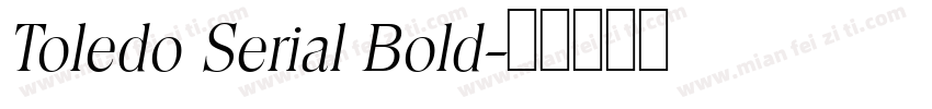 Toledo Serial Bold字体转换